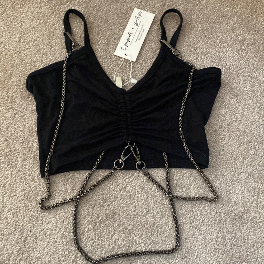 Chained festival tank top